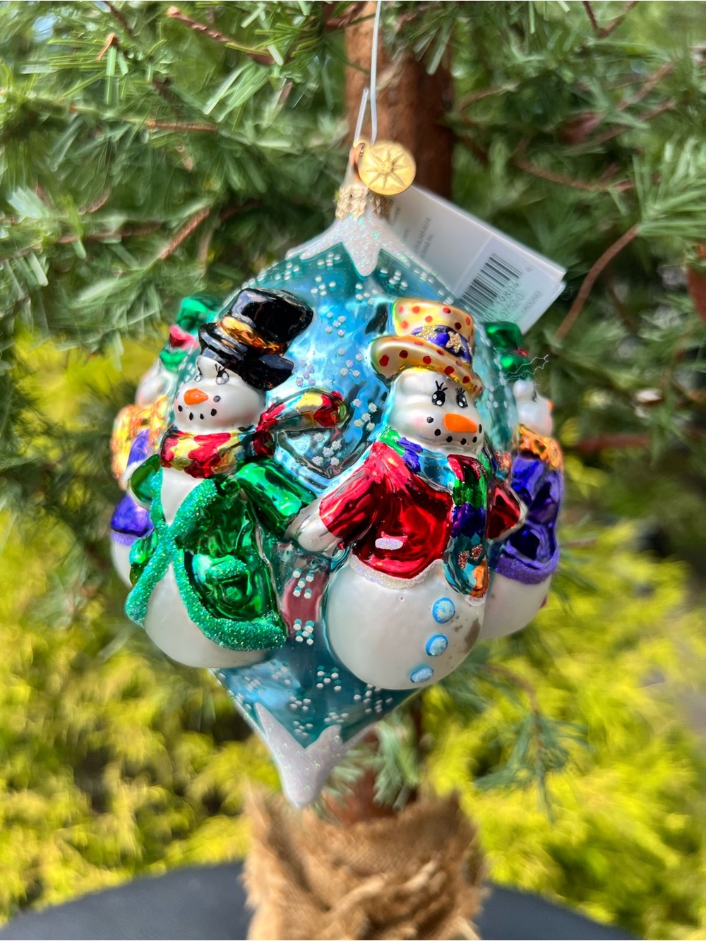 Vintage 2001 Christopher Radko Snowmen All Around Christmas Ornament 01-0752-0